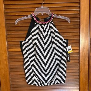 XOXO Striped Tank Top